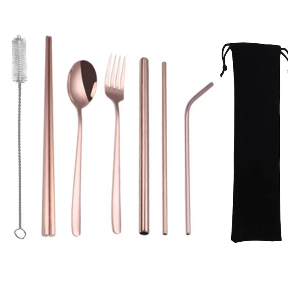 PUSH!餐具用品不銹鋼彩色金屬吸管組收納袋環保珍珠奶茶吸管組(1入組)E134藍色 歷史價格詳細信息