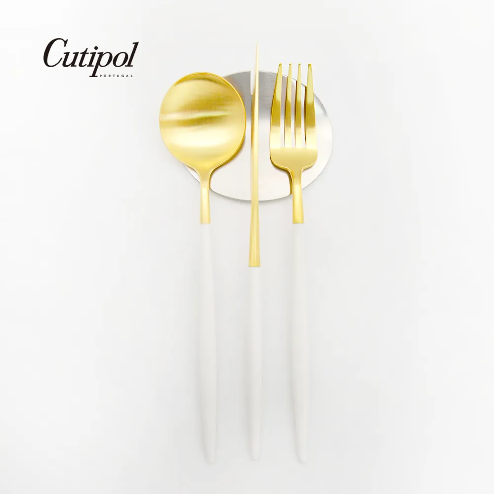 葡萄牙Cutipol GOA系列-白金新三件餐具組-叉匙筷 歷史價格詳細信息