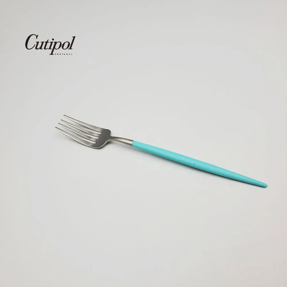 葡萄牙Cutipol GOA系列-蒂芬妮藍柄新三件餐具組-叉匙筷 歷史價格詳細信息