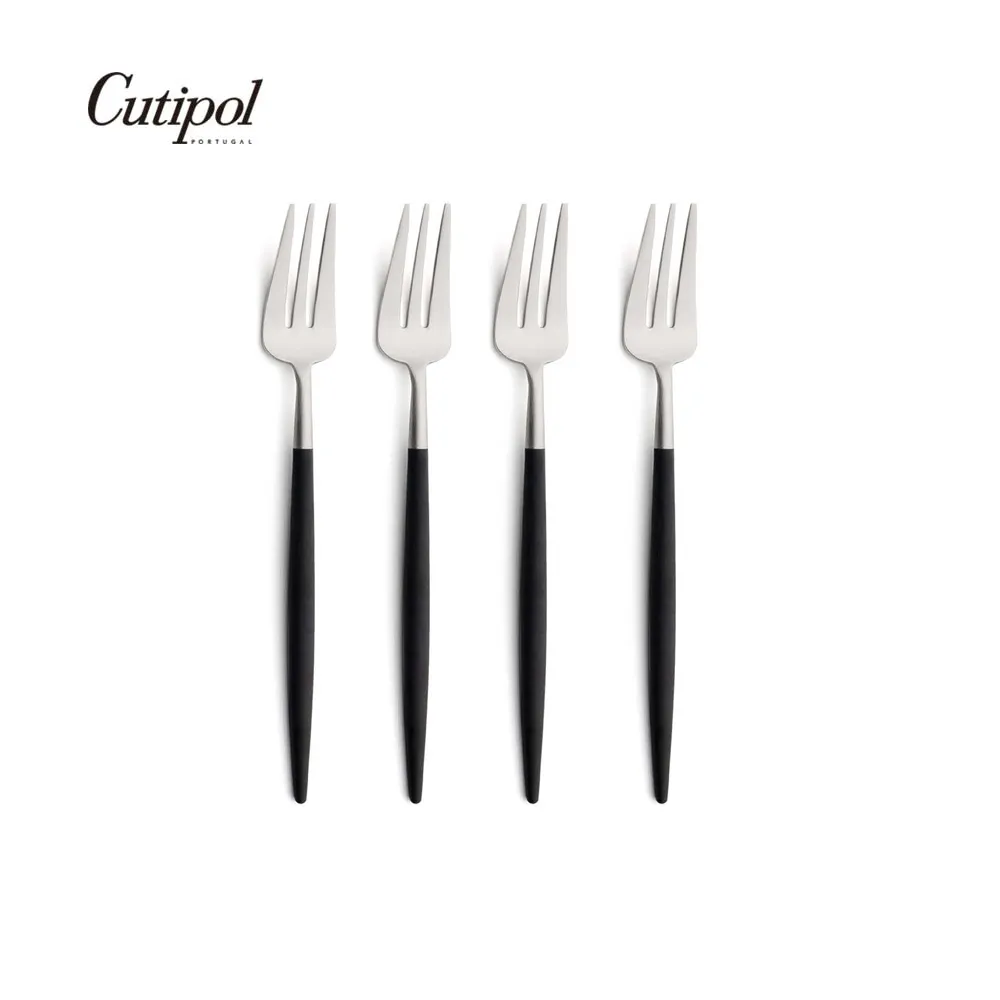 葡萄牙Cutipol-GOA系列-黑柄霧面不銹鋼-21.5cm主餐刀叉匙12cm咖啡匙-4件組 歷史價格詳細信息