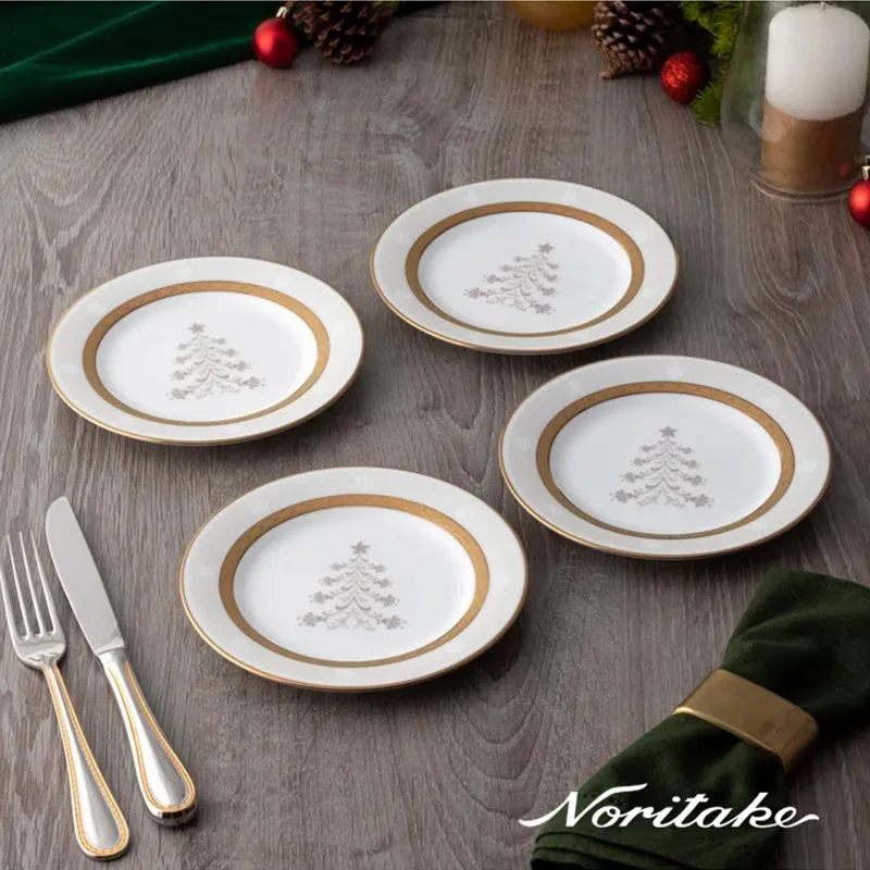 【NORITAKE】金邊聖誕系列-下午茶組咖啡+馬克杯+圓盤禮盒組(MOMO 聖誕獨家組合) 歷史價格詳細信息