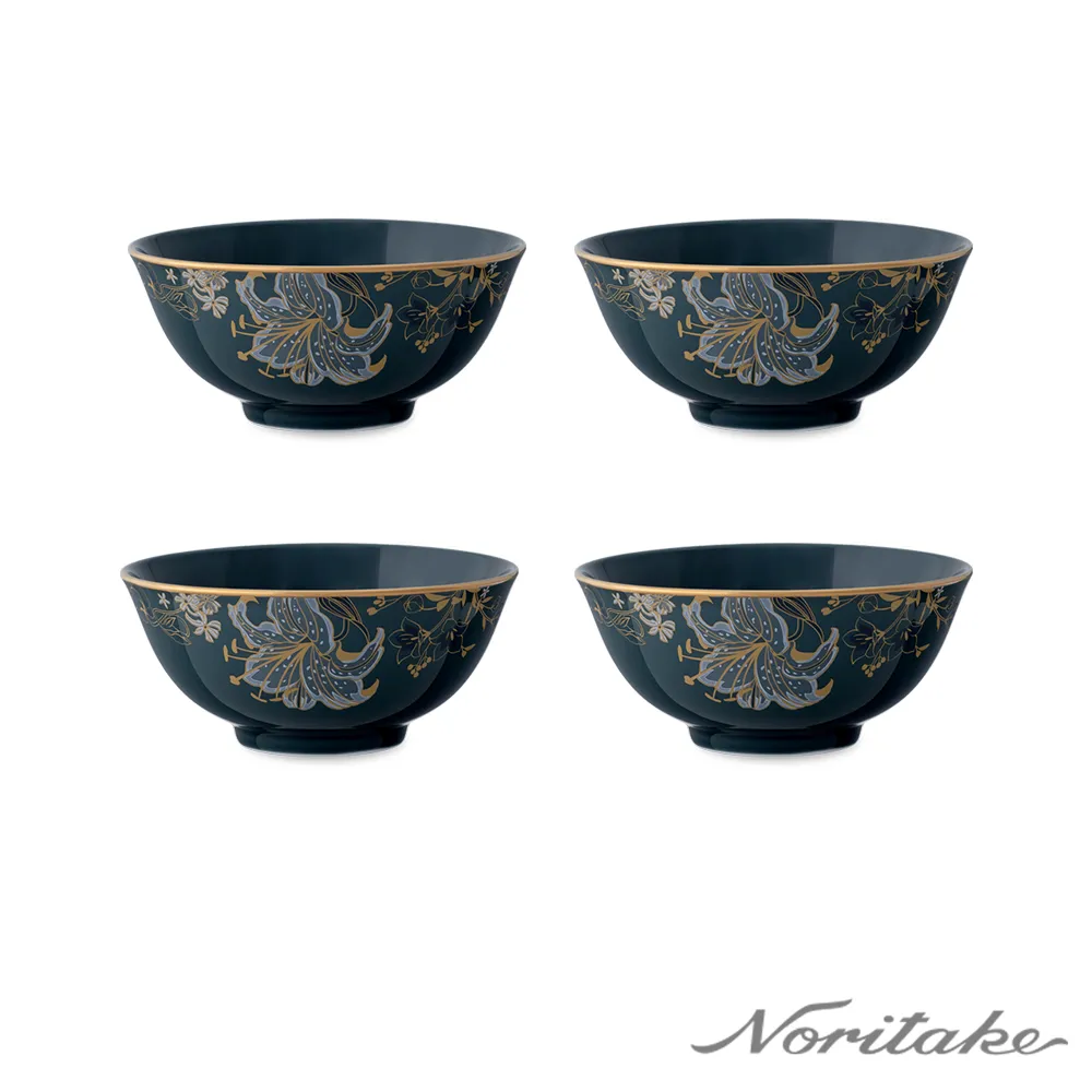 【NORITAKE】華麗年代骨瓷金邊飯碗11.5CM(奢華餐碗買一送一) 歷史價格詳細信息