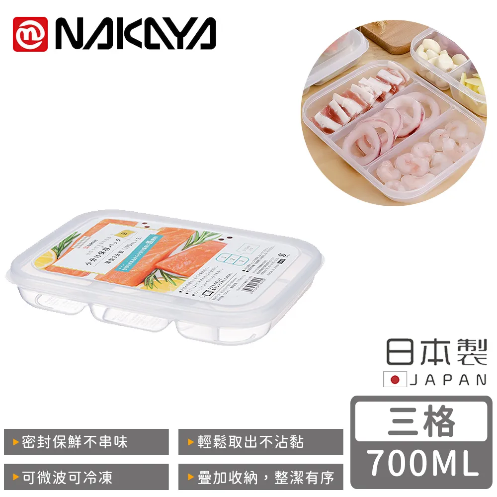 【NAKAYA】日本 三格深款透明保鮮盒 820ml(收納/平輸商品) 歷史價格詳細信息