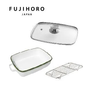 【FUJIHORO 富士琺瑯】雙耳琺瑯烘焙保鮮盒方型1.8L(A)-白(橄欖綠) 歷史價格詳細信息