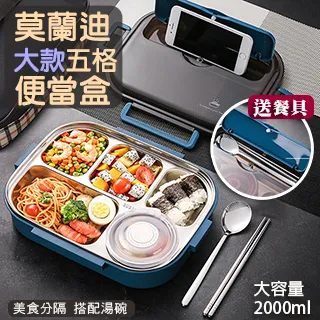 304不鏽鋼五格餐盤-附蓋/附碗-2組入 歷史價格詳細信息