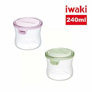 【iwaki】日本耐熱玻璃圓形微波保鮮盒380ml(粉色) 歷史價格詳細信息