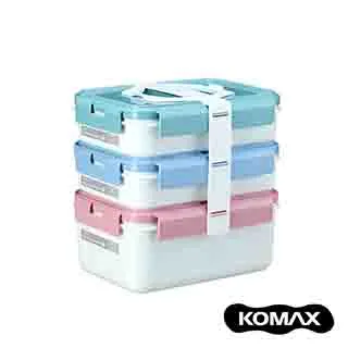 韓國KOMAX Ice Glass冰鑽長型玻璃保鮮盒385ml-2入組 歷史價格詳細信息