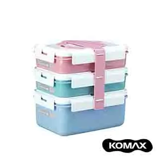【韓國KOMAX】三層餐盒組(白/粉)《泡泡生活》野餐盒 歷史價格詳細信息