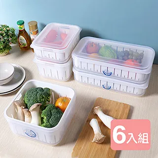 【真心良品】沃爾1號濾水保鮮盒0.55L(6入組) 歷史價格詳細信息