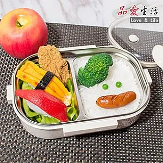 【品愛生活】象牙白304不鏽鋼雙格便當 價格比較,價格查詢,歷史價格詳細信息