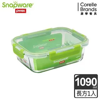 【Snapware 康寧密扣】全新升級長方形可拆扣玻璃保鮮盒大容量4件組-D04 歷史價格詳細信息