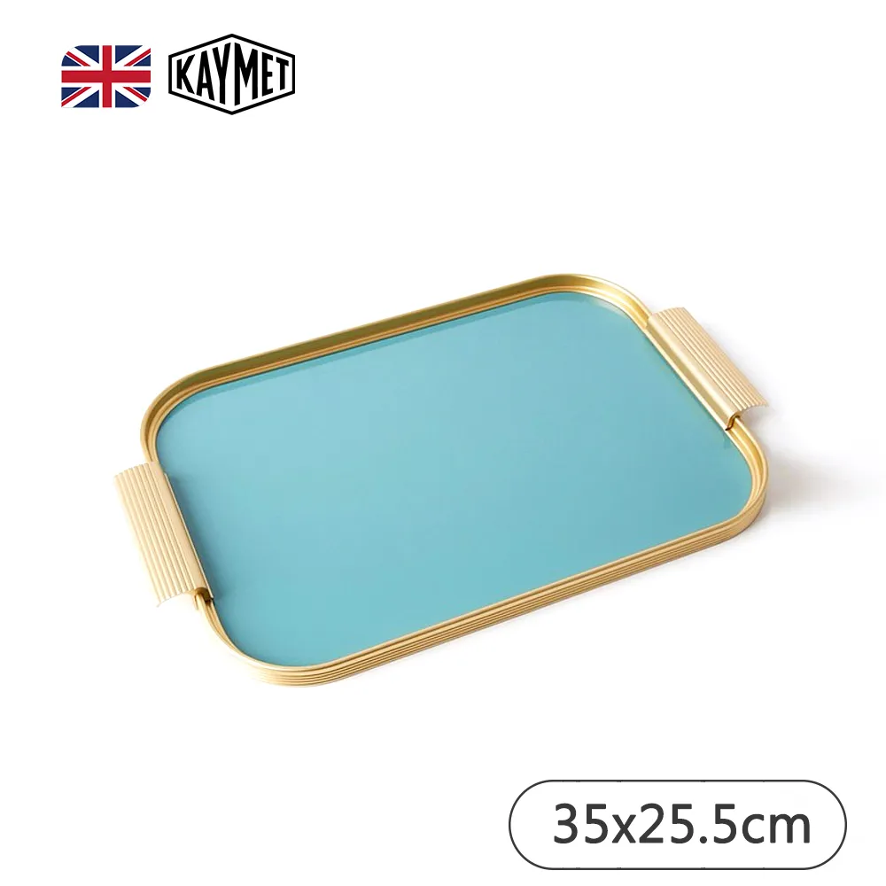 【Kaymet】長方托盤/金/47x32cm(英國女王加冕御用品) 歷史價格詳細信息