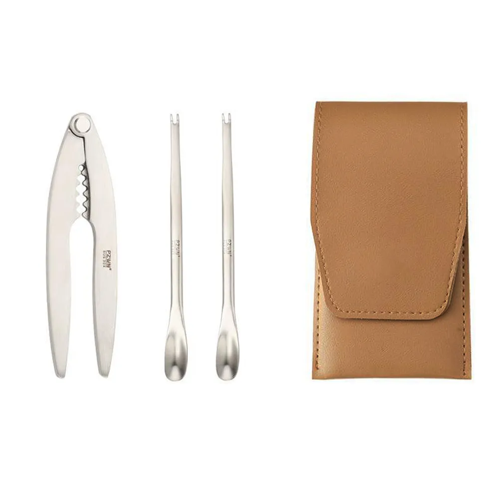 PUSH!餐具不鏽鋼吃螃蟹工具蟹夾蟹具核桃夾2件套D32 歷史價格詳細信息