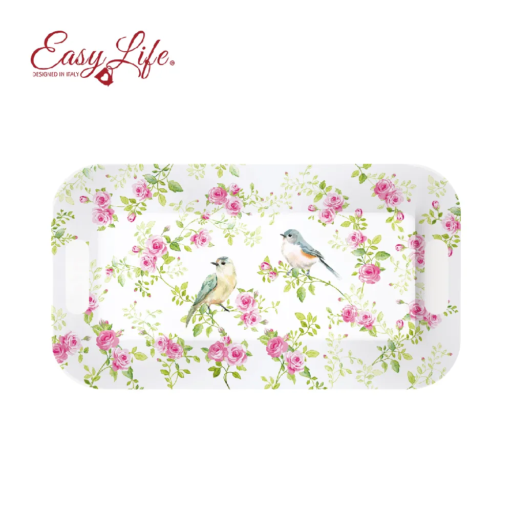 美耐皿托盤 下午茶 Easy Life 英格蘭老式玫瑰 中 33*22 cm 義大利 歷史價格詳細信息