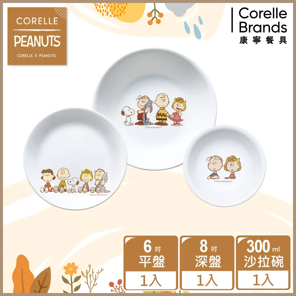 【CORELLE 康寧餐具】SNOOPY FRIENDS 10吋平盤(110) 歷史價格詳細信息