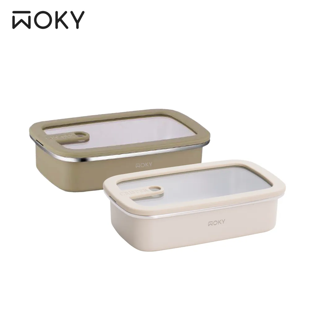 【WOKY 沃廚】可微波不鏽鋼保鮮盒4件組(1100ml*2+700ml+600ml) 歷史價格詳細信息