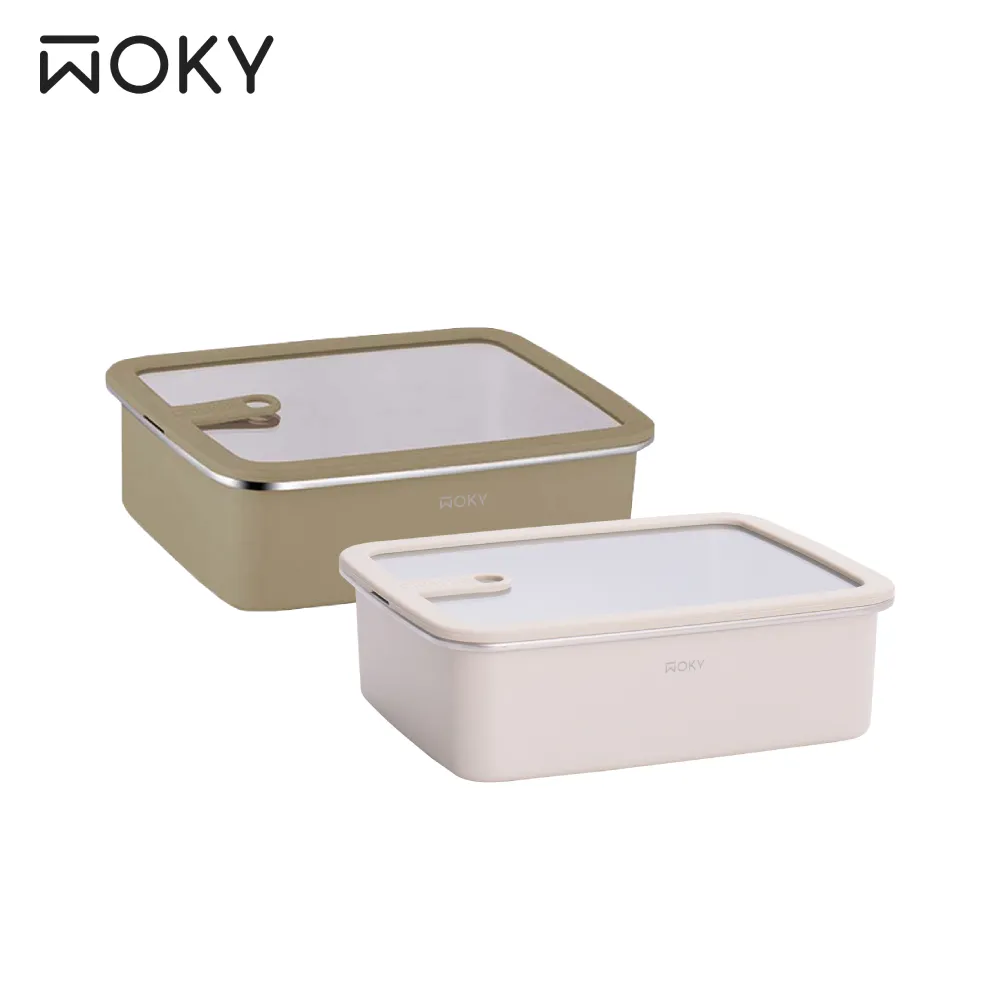【WOKY 沃廚】可微波不鏽鋼保鮮盒4件組(1100ml*2+700ml+600ml) 歷史價格詳細信息