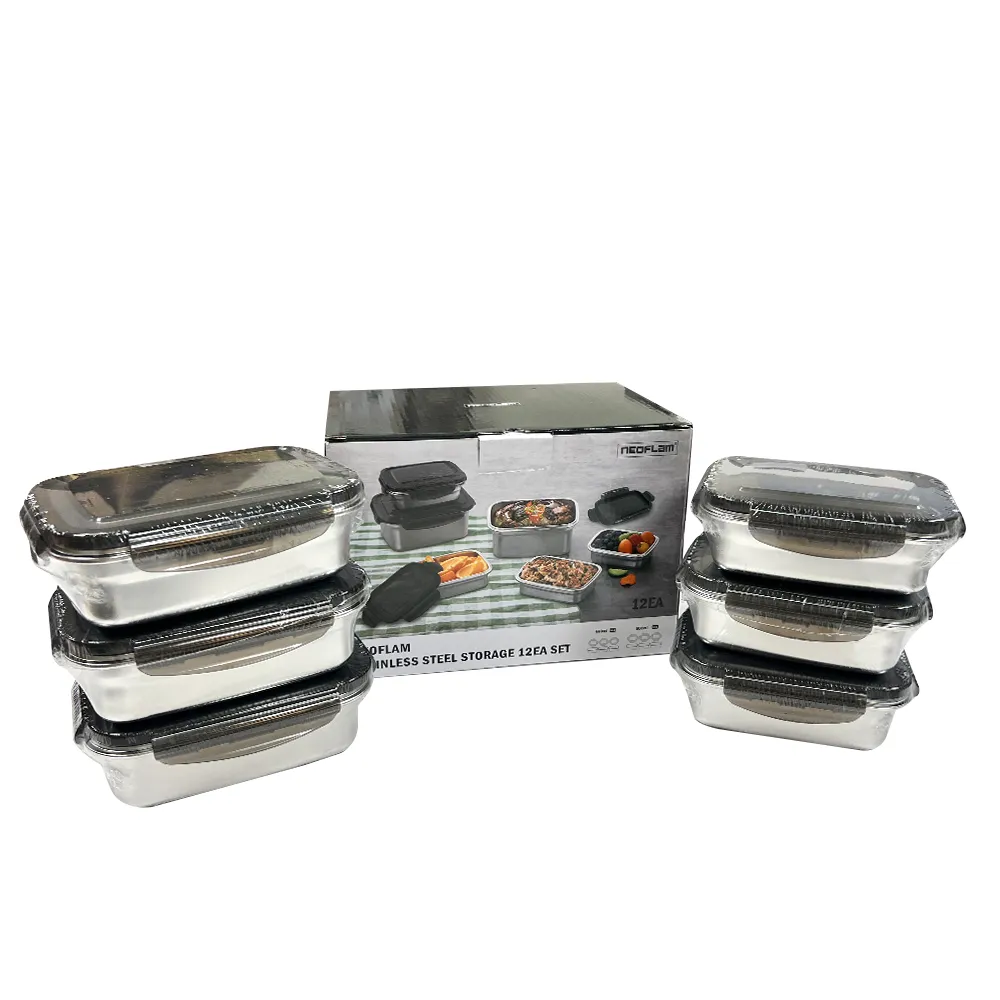 【NEOFLAM】不鏽鋼長型保鮮盒6件組-法式夢幻雪酪款(烤箱適用) 歷史價格詳細信息