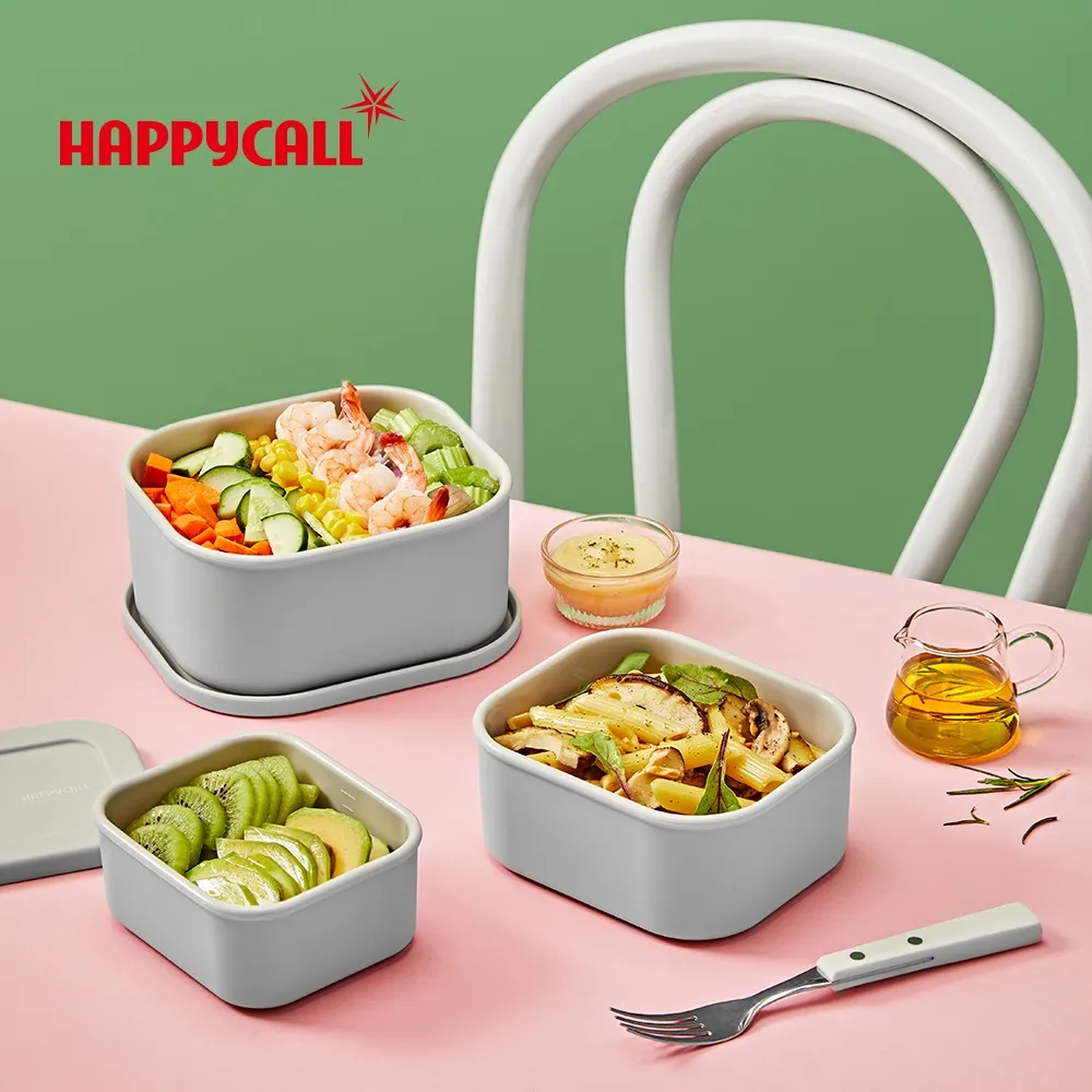 【韓國HAPPYCALL】韓國製白瓷釉304不鏽鋼保鮮盒8件組(500ml/650ml/850ml/920ml/3.6L) 歷史價格詳細信息