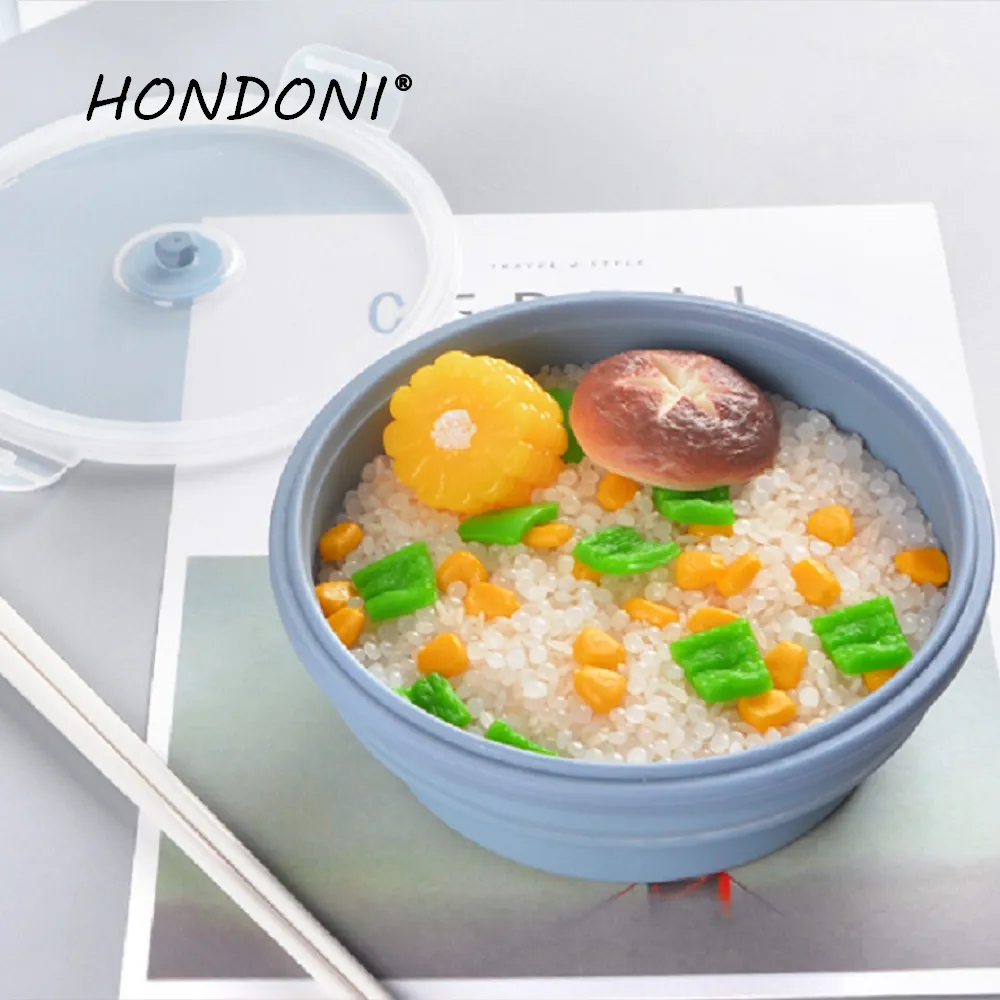 HONDONI 廚房拾光 矽膠摺疊保鮮盒四件組+雙口保冷保溫袋 圓形星空藍 歷史價格詳細信息