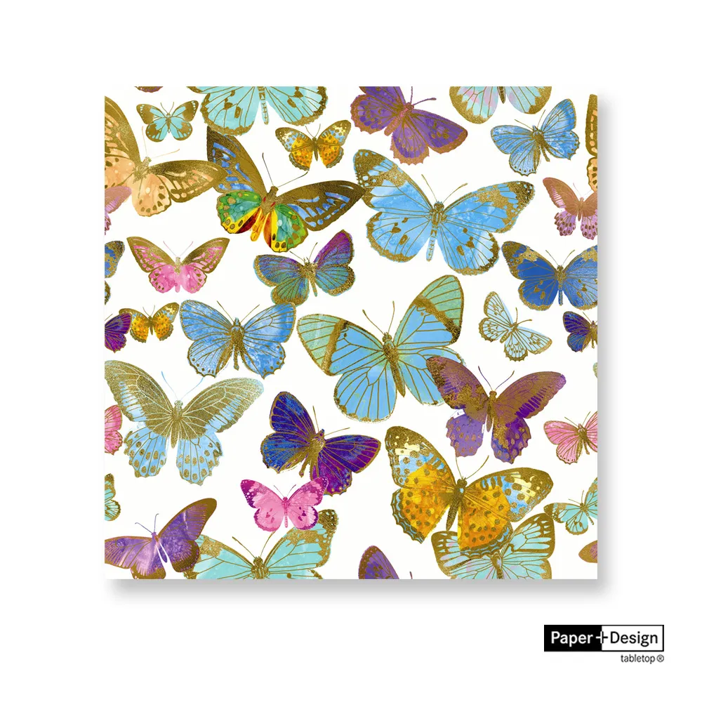 【 Paper+Design】德國餐巾紙-金色的雪花(紅底) 歷史價格詳細信息