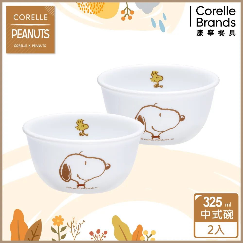 【美國康寧 CORELLE】SNOOPY兩件式餐盤(8吋平盤+深盤)-三個款式 歷史價格詳細信息