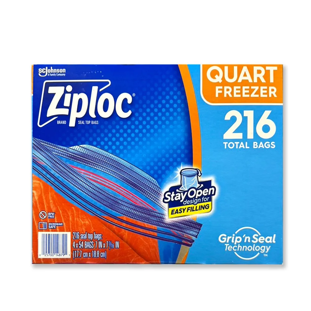 【Ziploc 密保諾】雙層夾鏈冷凍保鮮袋-大(38入/盒*3組) 歷史價格詳細信息