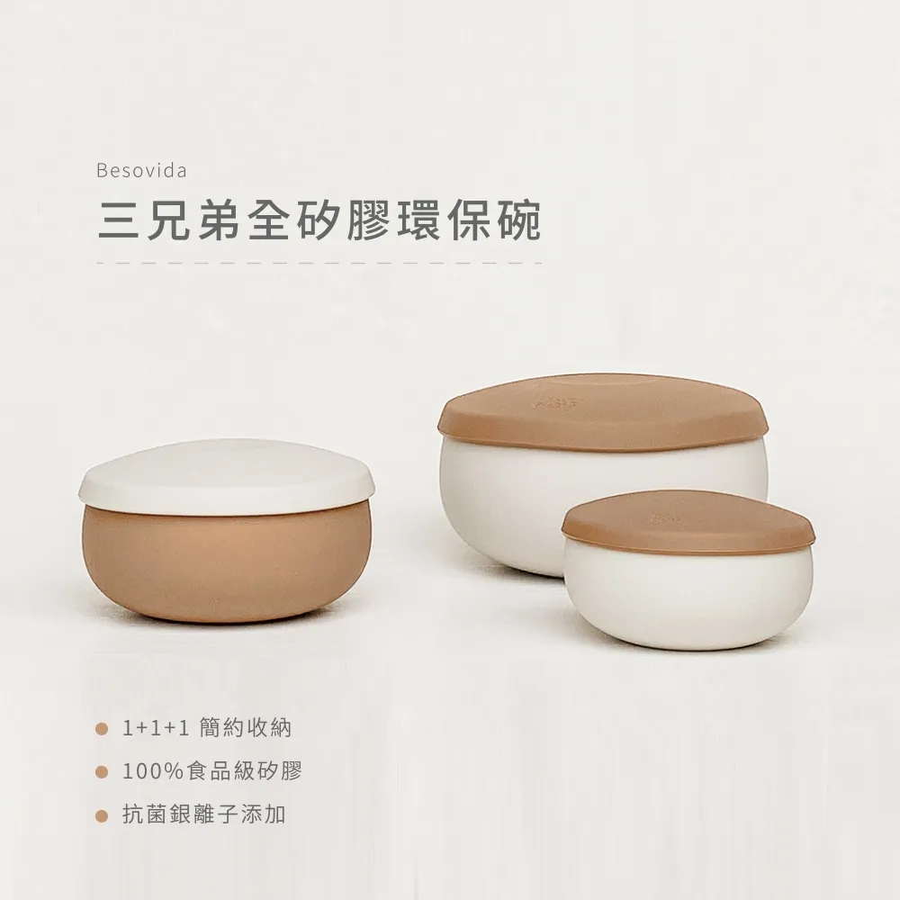 Besovida 胖胖全矽膠環保碗 栗子棕 歷史價格詳細信息