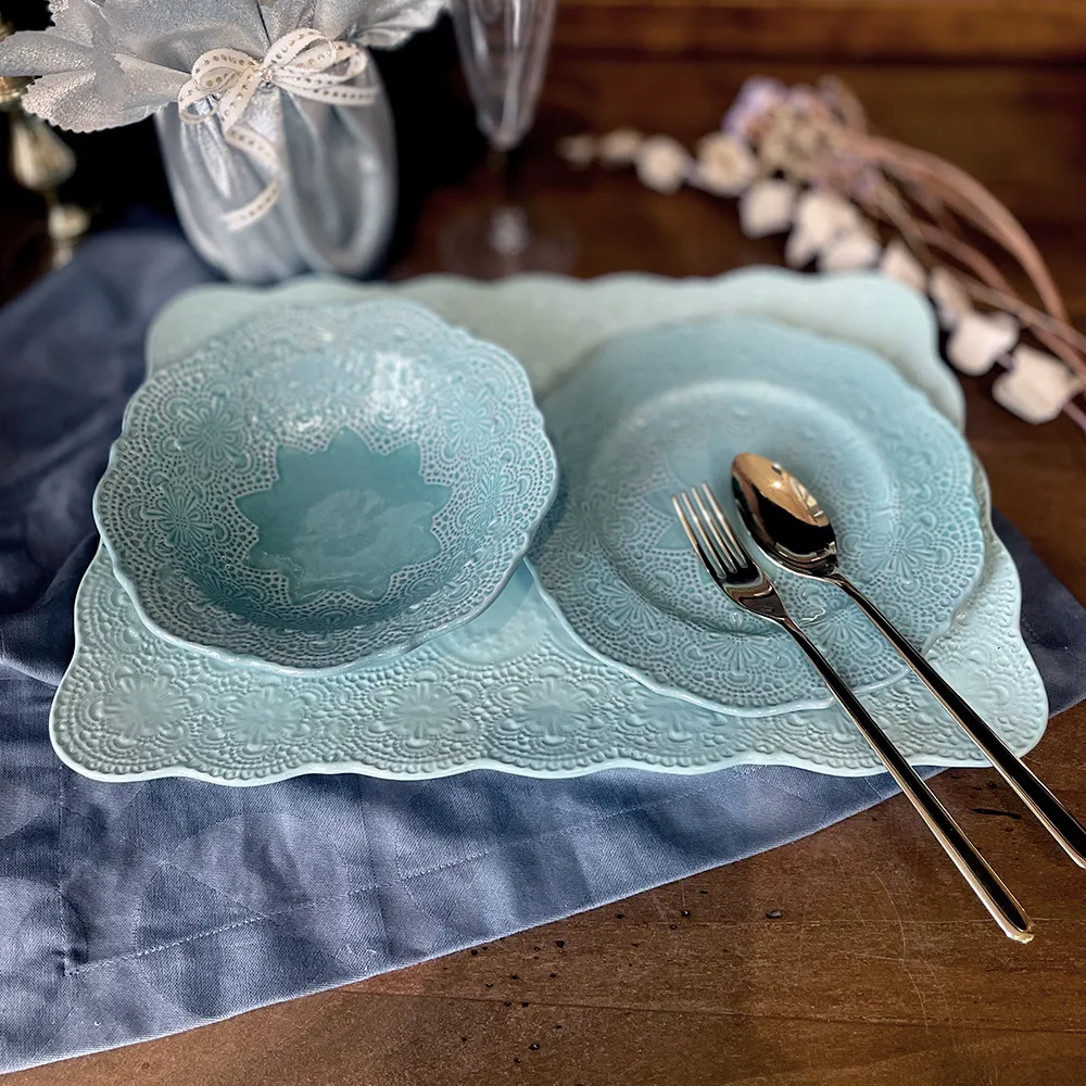 義大利VBC casa-手工浮雕蕾絲系列-馬克杯盤點心2件組(三色挑選) 歷史價格詳細信息