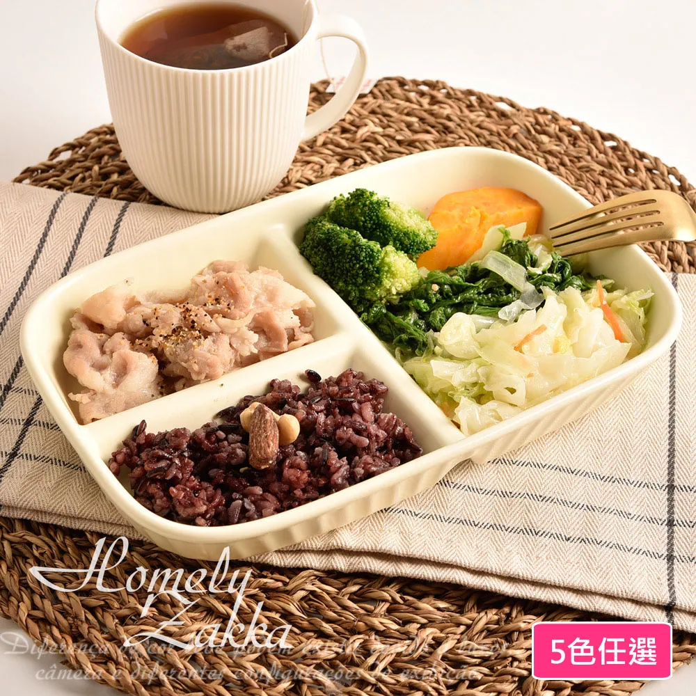【Homely Zakka】北歐陶瓷健康分隔餐盤_2入組 歷史價格詳細信息