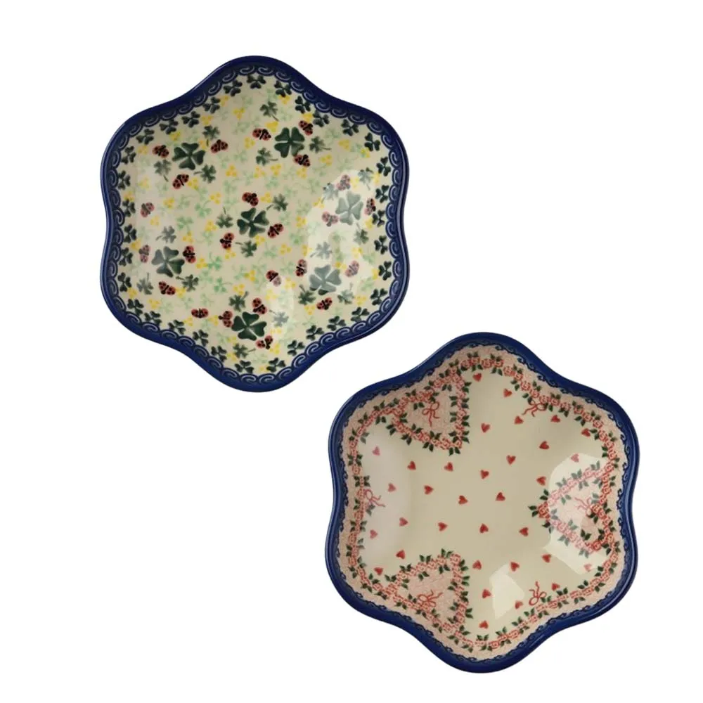 波蘭陶 幸運符號系列 方形深餐盤 20cm 波蘭手工製 歷史價格詳細信息