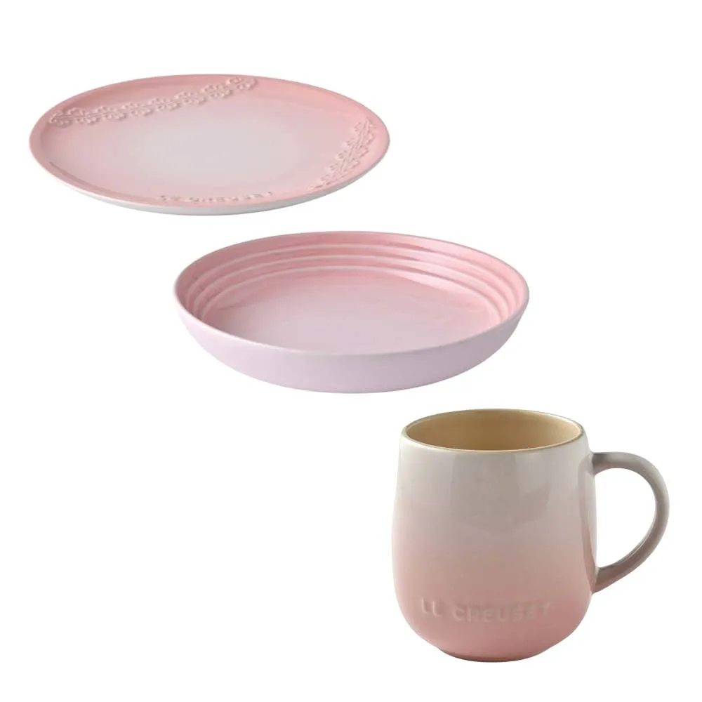 Le Creuset 蕾絲花形碗 沙拉碗 麥片碗 料理碗 14cm 櫻花粉 歷史價格詳細信息