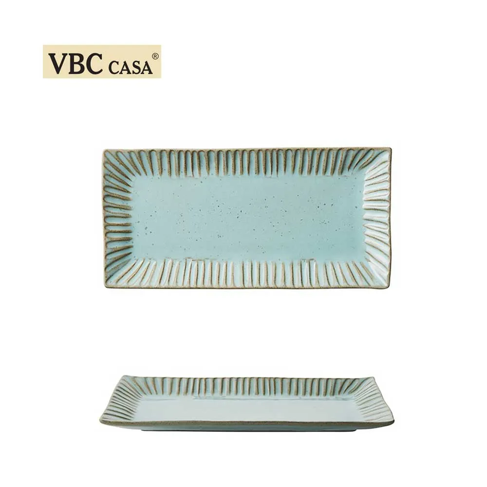 義大利VBC casa-FONDACO系列-26cm小長方盤-復古灰藍 歷史價格詳細信息