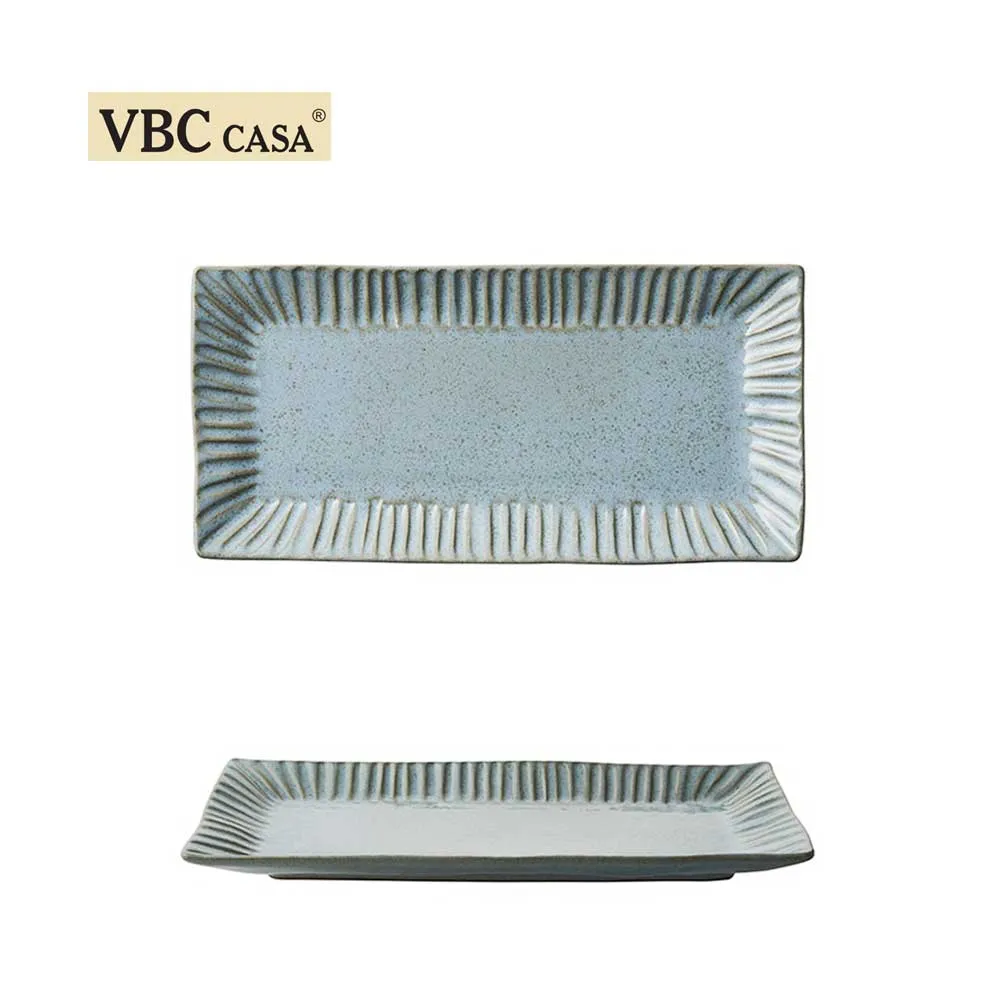 義大利VBC casa-FONDACO系列-26cm小長方盤-復古灰藍 歷史價格詳細信息