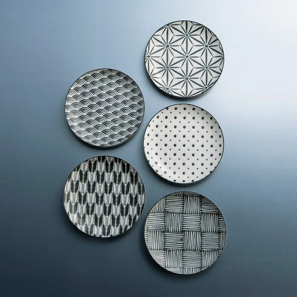 有種創意 - 日本美濃燒 - 小紋小碟 - 禮盒組(5件式) - 9cm 歷史價格詳細信息