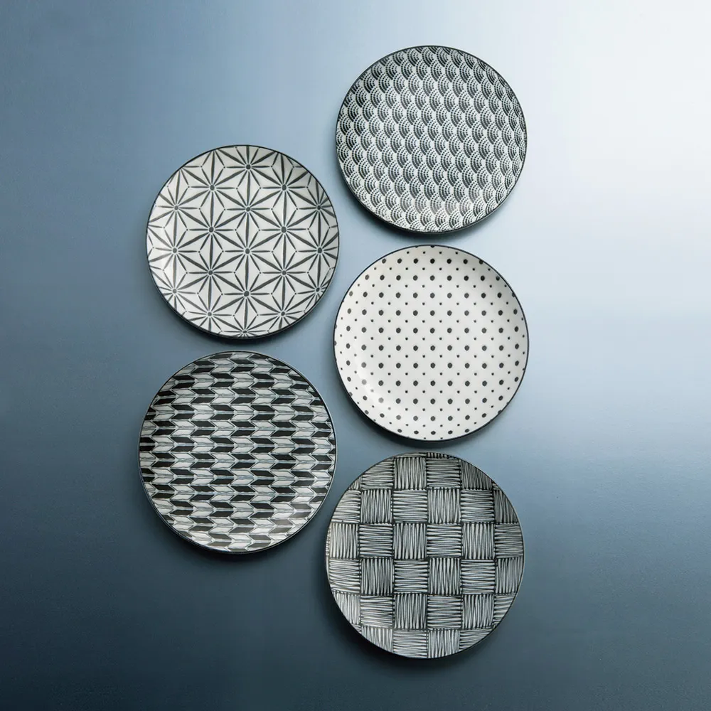 有種創意 - 日本美濃燒 - 小紋小碟 - 禮盒組(5件式) - 9cm 歷史價格詳細信息