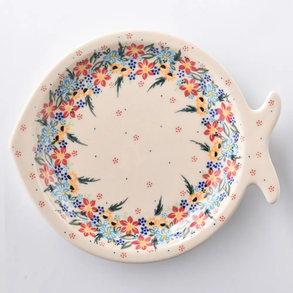 波蘭陶 桃花源系列 波浪盤(中)  波蘭手工製 歷史價格詳細信息