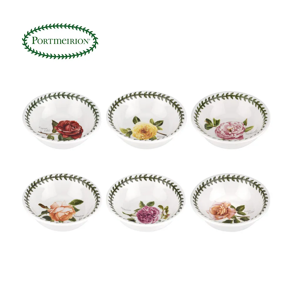 英國Portmeirion-Botanic Roses波特玫琳恩經典植物園玫瑰系列-14cm飯碗六件 歷史價格詳細信息