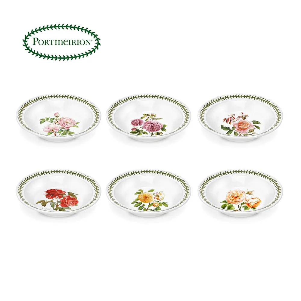 英國Portmeirion-Botanic Roses波特玫琳恩經典植物園玫瑰系列-14cm飯碗六件 歷史價格詳細信息