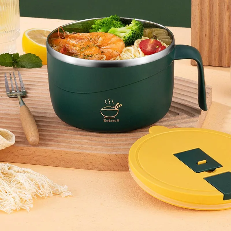 304不銹鋼瀝水泡麵碗【單層款】(瀝水保溫/可架手機) 追劇泡麵碗 大容量泡麵碗 多功能泡麵碗 歷史價格詳細信息