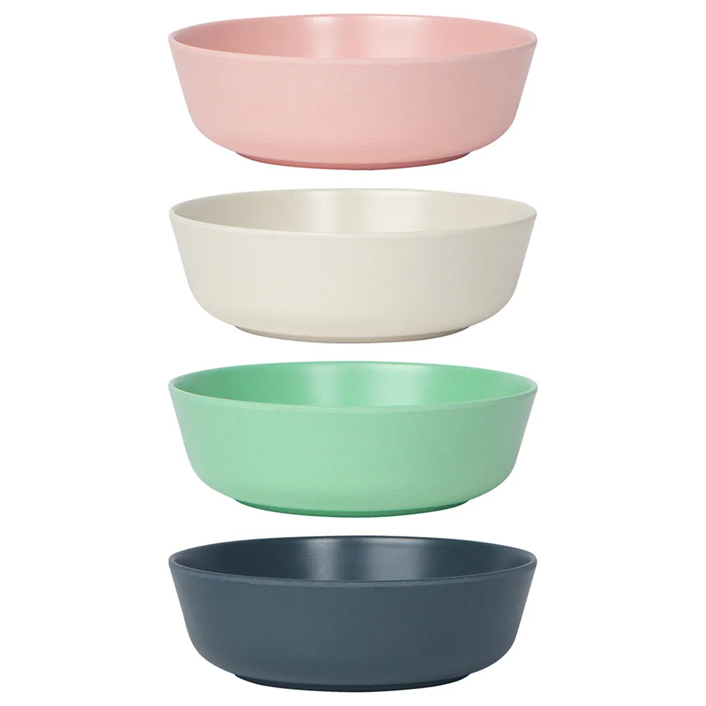 【NOW】Ecologie竹纖維淺餐碗4入 綠藍橘黃  / 飯碗 湯碗 歷史價格詳細信息