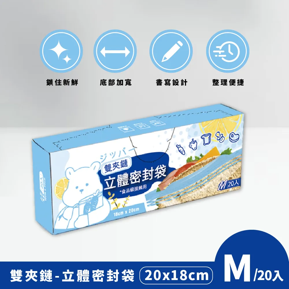 雙夾鏈立體密封袋-Mx8盒(20入/盒) 歷史價格詳細信息