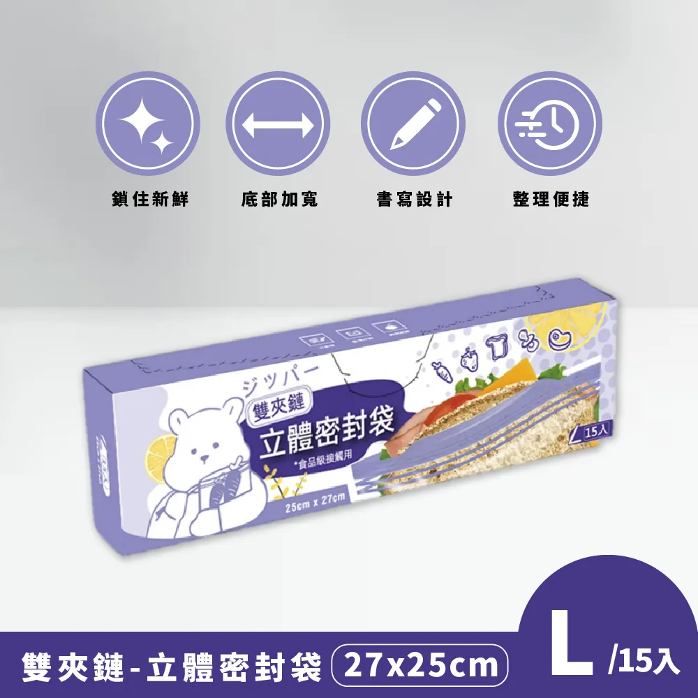 雙夾鏈立體密封袋-Mx8盒(20入/盒) 歷史價格詳細信息