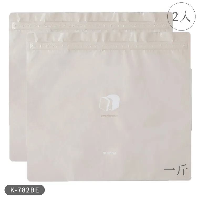 日本製MARNA冰箱冷凍用吐司麵包夾鏈收納袋K-766BE半斤(2入;3層構造:中鋁膜/耐冷-20°C)防臭保鮮密封袋 歷史價格詳細信息