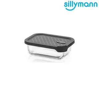 【韓國sillymann】 長方型三件組-100%鉑金矽膠微波烤箱輕量玻璃保鮮盒組-灰 歷史價格詳細信息
