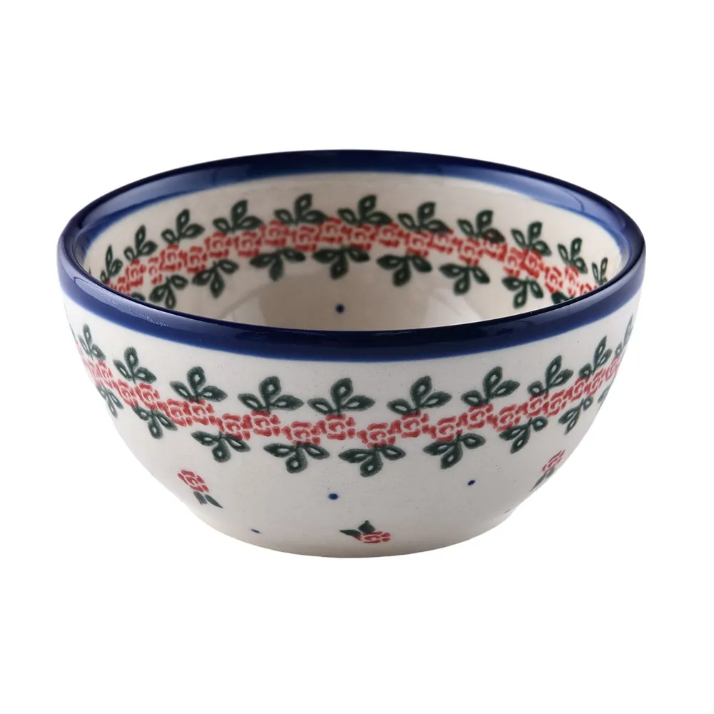 波蘭陶 玫瑰花圈系列 方形深餐盤 20cm 波蘭手工製 歷史價格詳細信息