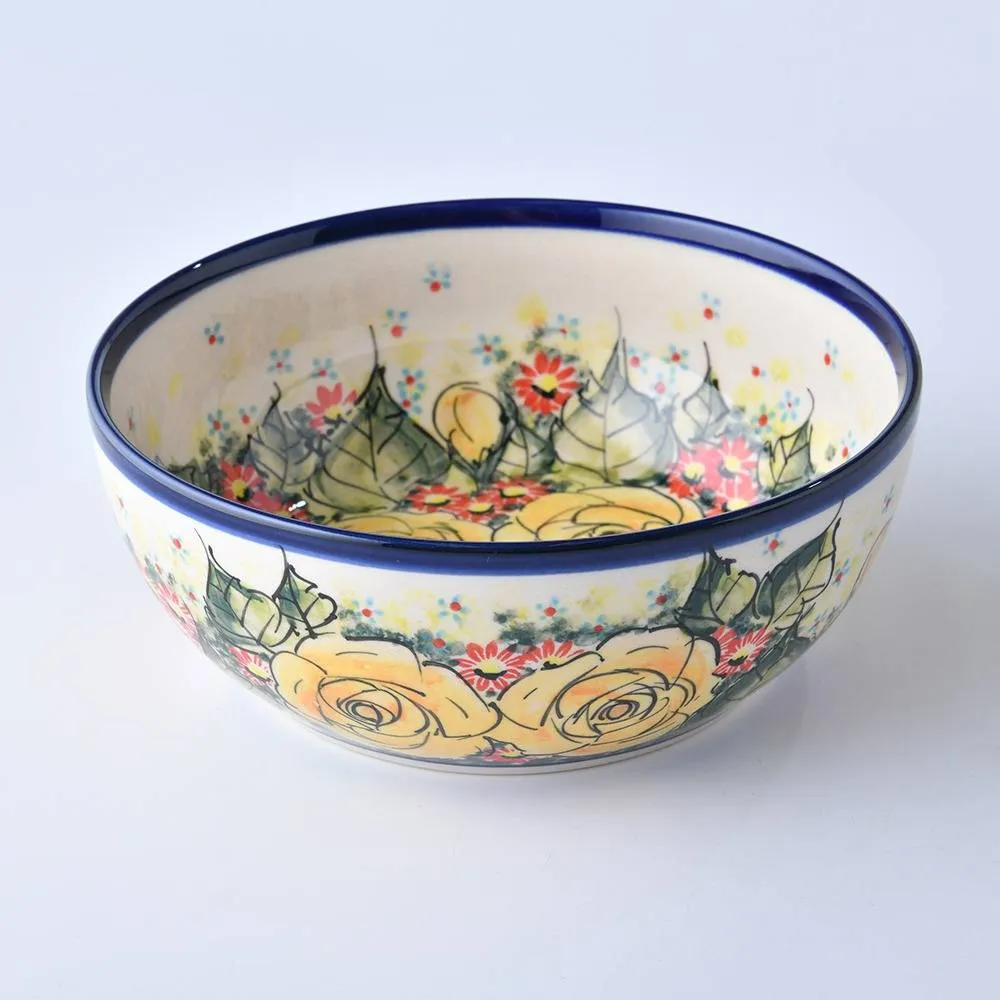 波蘭陶 繁花逸麗系列 沙拉碗 19cm 波蘭手工製 歷史價格詳細信息