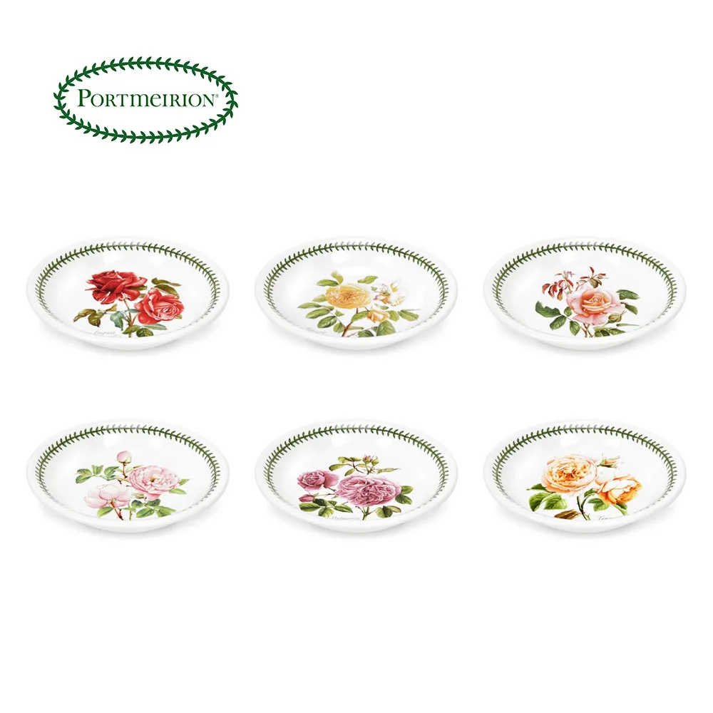 英國Portmeirion-Botanic Roses波特玫琳恩經典植物園玫瑰系列-14cm飯碗六件 歷史價格詳細信息