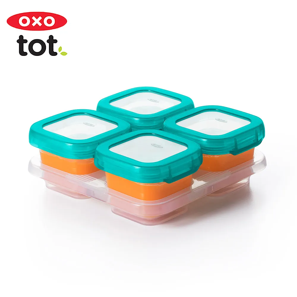 OXO TOT 好滋味冷凍儲存盒 (2oz) 60mlx6入 靚藍綠 副食品 食物泥 分裝盒 歷史價格詳細信息