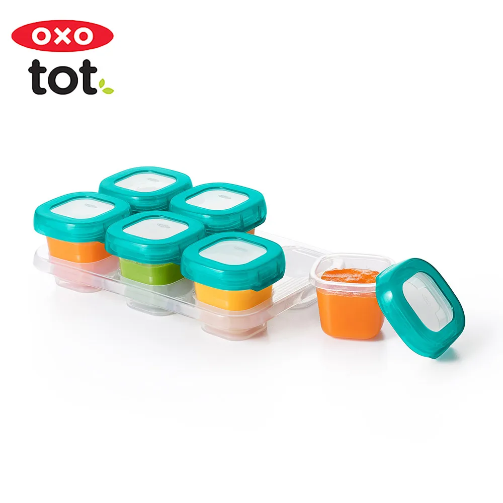 OXO TOT 好滋味冷凍儲存盒 (2oz) 60mlx6入 靚藍綠 副食品 食物泥 分裝盒 歷史價格詳細信息